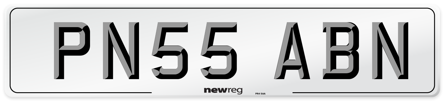 PN55 ABN Number Plate from New Reg